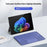 WP-12 For Microsoft Surface Pro 12 Inch Magnetic Wireless Bluetooth-compatible Keyboard with 7-Color Backlit - Sapphire - 5