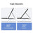 AM33 For Lenovo Xiaoxin Pad 2025 Ultra Thin Leather Case Detachable Bluetooth-Compatible Keyboard Cover - Black - 4