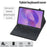 AM33-A For Lenovo Xiaoxin Pad 2025 Protective Case with Touchpad Keyboard Ultra Thin Detachable TPU Cover - Black - 3