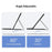 AM33-A For Lenovo Xiaoxin Pad 2025 Protective Case with Touchpad Keyboard Ultra Thin Detachable TPU Cover - Black - 4