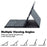 AM33-A For Lenovo Xiaoxin Pad 2025 Protective Case with Touchpad Keyboard Ultra Thin Detachable TPU Cover - Black - 5