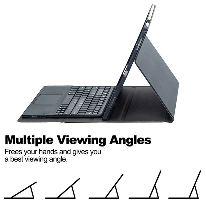 AM33-A For Lenovo Xiaoxin Pad 2025 Protective Case with Touchpad Keyboard Ultra Thin Detachable TPU Cover - Black - 5