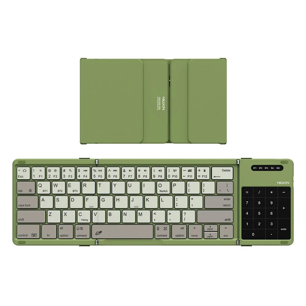 NILLKIN Cube Pocket Keyboard Foldable Bluetooth-Compatible Keyboard with Touchpad for iPad Android Windows - Green - 1