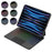 C13 Leather Keyboard Case For iPad Pro 11 (2024) Floating Magnetic Keyboard 7 Colors Backlight with Trackpad, Pin Connector - 1