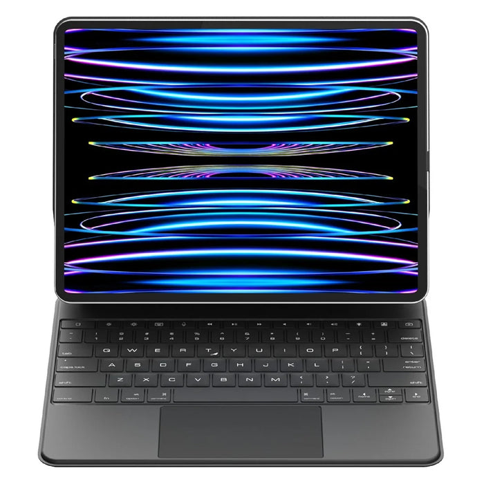 C14 Leather Keyboard Case For iPad Pro 13 (2025) / (2024) Floating Magnetic Keyboard 7-Color Backlit with Pin Connector - 6