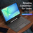 DUX DUCIS For Samsung Galaxy Tab S10 FE+  Bluetooth Keyboard Leather Case with Magnetic Floating Stand - Black - 3