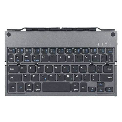 COTECI 60 Keys Harmonica Folding Keyboard Portable Wireless Bluetooth-compatible Keyboard with Stand - Grey - 1