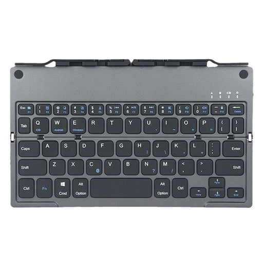 COTECI 60 Keys Harmonica Folding Keyboard Portable Wireless Bluetooth-compatible Keyboard with Stand - Grey - 1