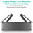 COTECI 60 Keys Harmonica Folding Keyboard Portable Wireless Bluetooth-compatible Keyboard with Stand - Grey - 4