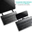 COTECI 60 Keys Harmonica Folding Keyboard Portable Wireless Bluetooth-compatible Keyboard with Stand - Grey - 6
