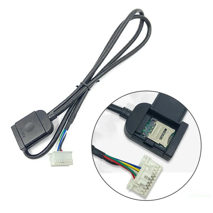 For Android Car Navigation Video Phone Cable 4G SIM Card Slot Connector Large Screen Compatible - 1