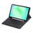A240B For Samsung Galaxy Tab A11+ Detachable Leather Case Bluetooth-Compatible Keyboard with Pen Slot - Black - 1