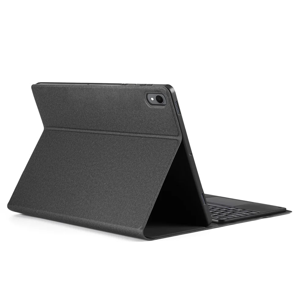 DUX DUCIS For Samsung Galaxy Tab S11 Bluetooth-compatible Keyboard  TK Series Leather Cover Stand with Touchpad - Black - 1