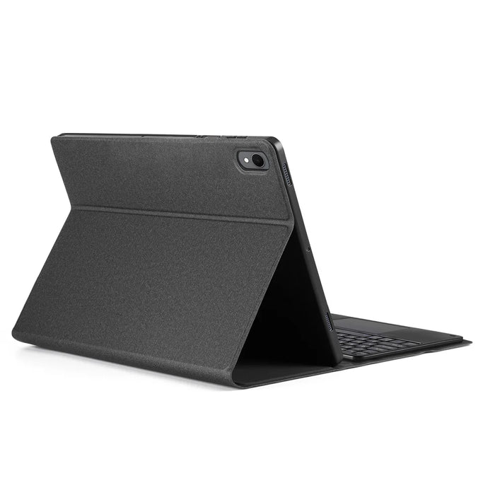 DUX DUCIS For Samsung Galaxy Tab S11 Bluetooth-compatible Keyboard  TK Series Leather Cover Stand with Touchpad - Black - 1