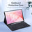 DUX DUCIS For Samsung Galaxy Tab S11 Bluetooth-compatible Keyboard  TK Series Leather Cover Stand with Touchpad - Black - 2
