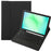 A240B-A For Samsung Galaxy Tab A11+ Detachable Leather Case Bluetooth-Compatible Touchpad Keyboard with Pen Slot - Black - 1