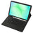 A240B-A For Samsung Galaxy Tab A11+ Detachable Leather Case Bluetooth-Compatible Touchpad Keyboard with Pen Slot - Black - 3
