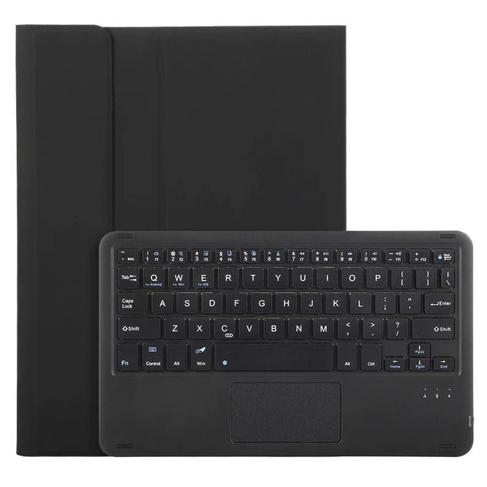 A240B-A For Samsung Galaxy Tab A11+ Detachable Leather Case Bluetooth-Compatible Touchpad Keyboard with Pen Slot - Black - 4
