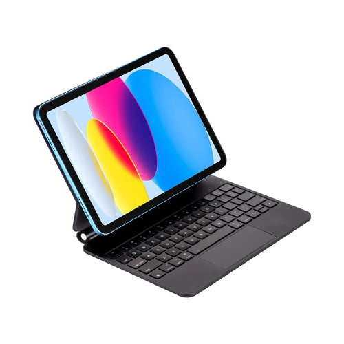 Keyboard Case For iPad (2025) / iPad 10.9 (2022) Floating Magnetic Keyboard Stand with Backlit - Black - 1