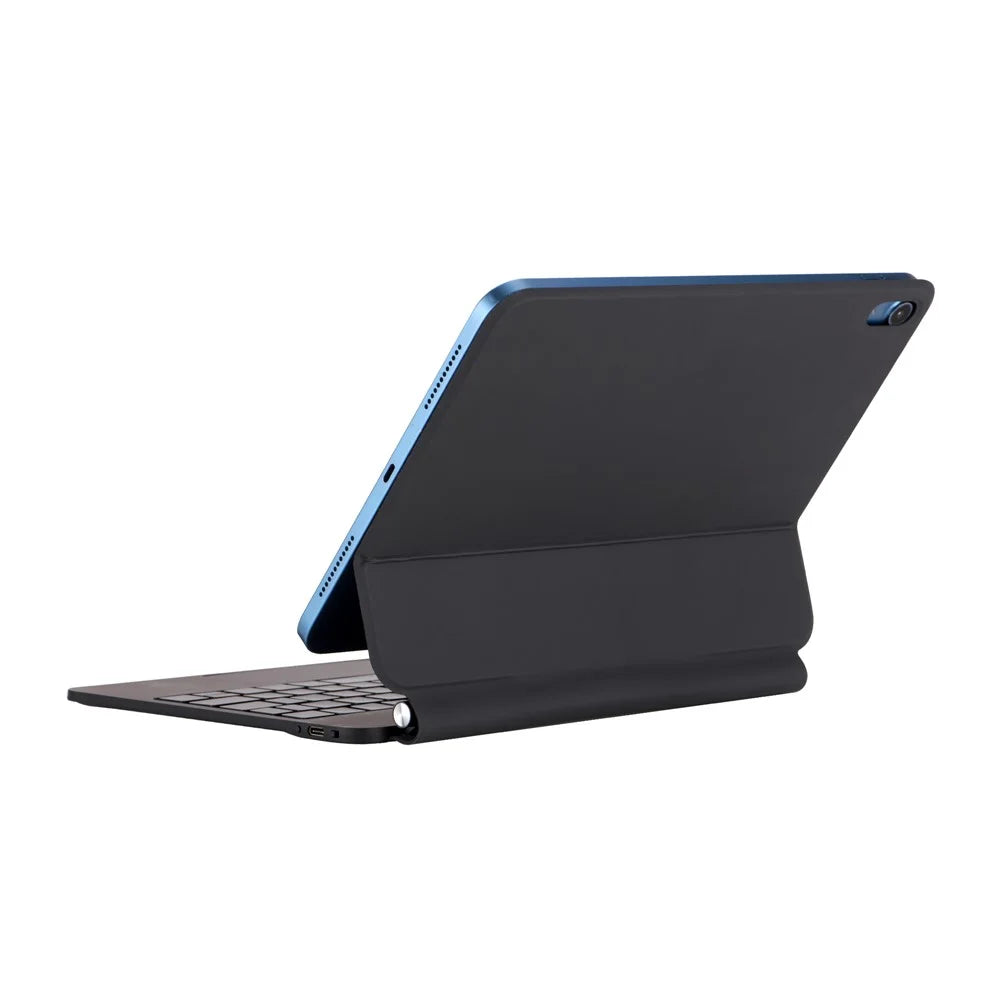 Keyboard Case For iPad (2025) / iPad 10.9 (2022) Floating Magnetic Keyboard Stand with Backlit - Black - 3