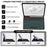 SK-S11D Protective Case with Keyboard / Mouse for Samsung Galaxy Tab S11 SM-X730 / SM-X736 / SM-X736B Detachable Backlit Wireless Keyboard Cover - Black - 2