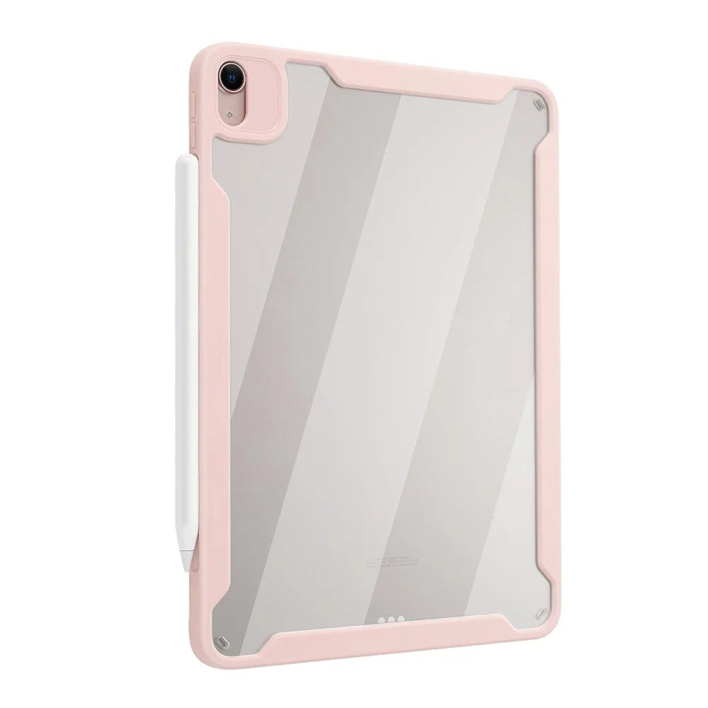 Separable Leather Case Touchpad Bluetooth-compatible Keyboard with Colorful Backlit for iPad Pro 12.9 (2018) (2020) (2021) - Pink - 7