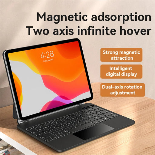 YESIDO KB25 Magnetic Floating Magnetic Keyboard Case for iPad Pro 11 (2022) / (2021) / (2020) / (2018) / iPad Air (2022) / (2020) Dual Axis Rotation - 2