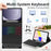 RGB-S11 For Samsung Galaxy Tab S11 Bluetooth-compatible Keyboard PU Leather Stand Case with RGB Backlit - Black - 3