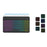 RGB-S11 For Samsung Galaxy Tab S11 Bluetooth-compatible Keyboard PU Leather Stand Case with RGB Backlit - Black - 4