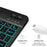 RGB-S11 For Samsung Galaxy Tab S11 Bluetooth-compatible Keyboard PU Leather Stand Case with RGB Backlit - Black - 7
