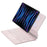 For iPad Air 13 (2026) / (2025) / (2024) / Pro 12.9 (2022) / (2021) / (2020) / (2018)  Magnetic Floating Magnetic Keyboard with PU Tablet Case - Pink - 3