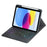 L10B-AS For iPad (2025) / iPad 10.9 (2022) 360 Degree Rotating Clear Acrylic Case Bluetooth-compatible Keyboard Cover with Touchpad and Backlit - Black - 3