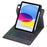 L10B-AS For iPad (2025) / iPad 10.9 (2022) 360 Degree Rotating Clear Acrylic Case Bluetooth-compatible Keyboard Cover with Touchpad and Backlit - Black - 4