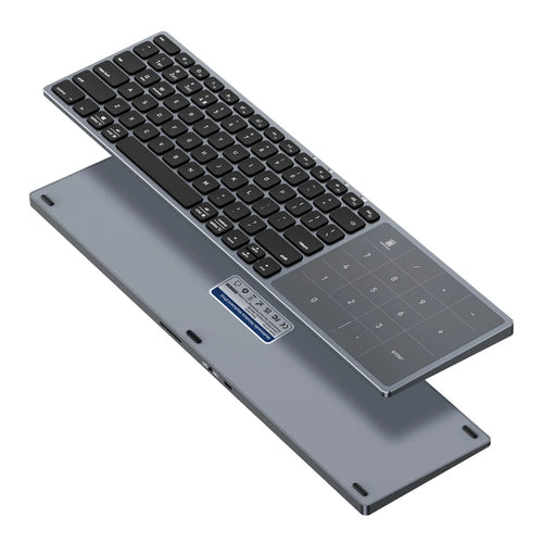 DUX DUCIS Aluminum Alloy Wireless Keyboard With TouchPad   LK Pro Series Aluminum Alloy Wireless Keyboard With TouchPad for Laptops/Tablets/Phones - Black - 1