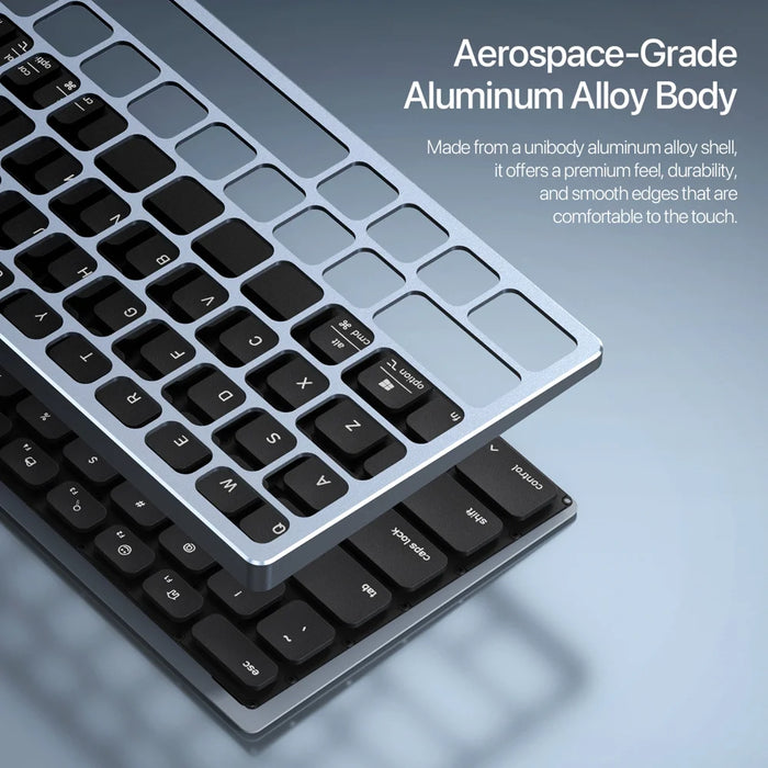DUX DUCIS Aluminum Alloy Wireless Keyboard With TouchPad   LK Pro Series Aluminum Alloy Wireless Keyboard With TouchPad for Laptops/Tablets/Phones - Black - 4