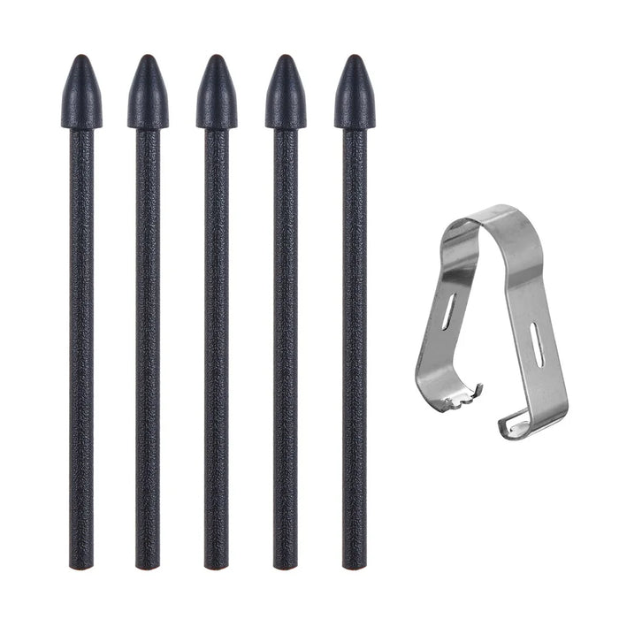 For Samsung Galaxy Tab S10 Series / Tab S9 Series Stylus Pressure Sensitive Pen with 5 Pen Tips (without Logo) - Dark Grey - 4