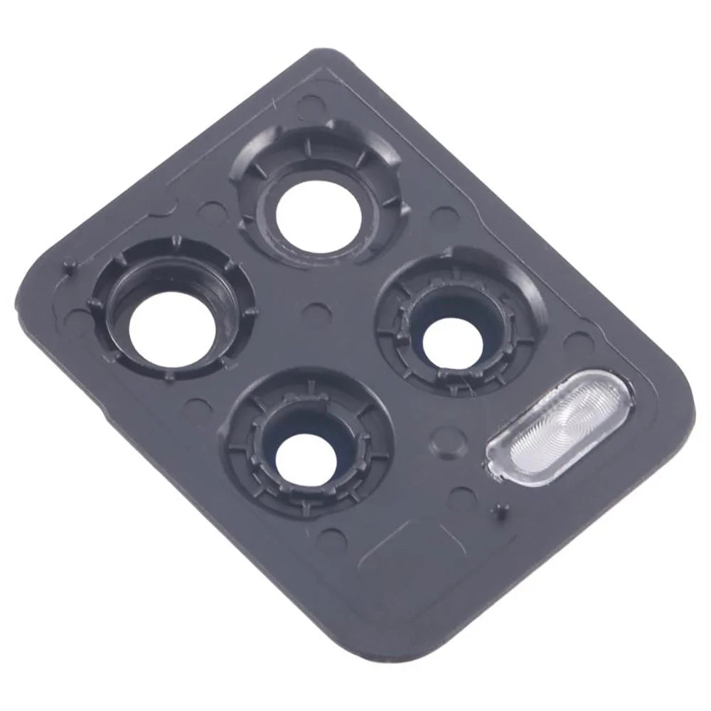 For Realme 8 Pro OEM Back Camera Lens Holder Cover with Glass Part (Without Logo) - Black - 2