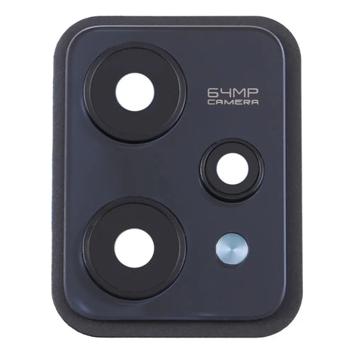 For Realme 9 Pro 5G OEM Back Camera Lens Holder Cover with Glass Part (Without Logo) - Black - 1