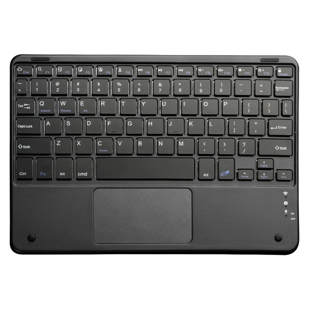 Ultra Thin Wireless Keyboard Magnetic Bluetooth-compatible 5.2 Keyboard with Smart Gesture Control Touchpad - Black - 1