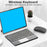 Ultra Thin Wireless Keyboard Magnetic Bluetooth-compatible 5.2 Keyboard with Smart Gesture Control Touchpad - Black - 3