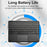 Ultra Thin Wireless Keyboard Magnetic Bluetooth-compatible 5.2 Keyboard with Smart Gesture Control Touchpad - Black - 4