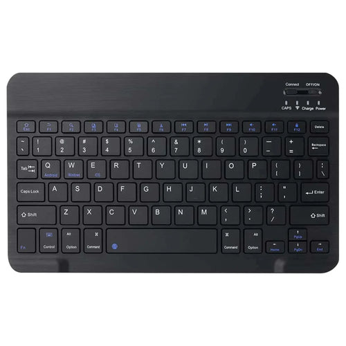 Ultra Thin Bluetooth-compatible Keyboard Quiet Typing Wireless Keyboard for Home Office - Black - 1