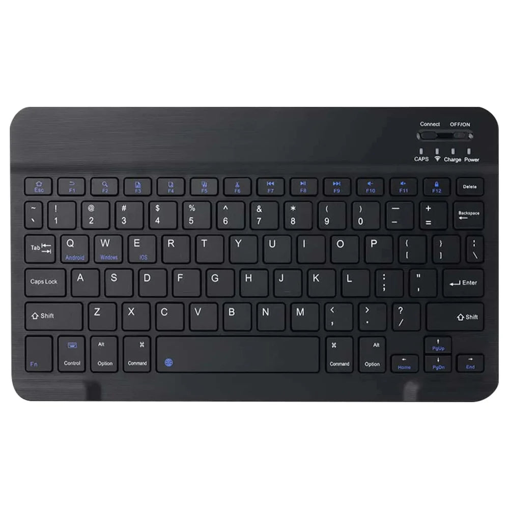Ultra Thin Bluetooth-compatible Keyboard Quiet Typing Wireless Keyboard for Home Office - Black - 1