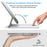 HB354 Magnetic Floating Bluetooth-compatible Keyboard Case with Backlit for iPad Air 11 (2026) / (2025) / (2024) / iPad Pro 11 (2022) / (2021) / (2020) / (2018) / iPad Air (2022) / (2020) - White - 3
