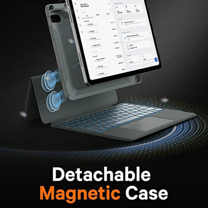 WR303 For iPad (2025) / iPad 10.9 (2022) Magnetic Keyboard Case with Touchpad / Backlit, Detachable Keyboard Tablet Cover - 4