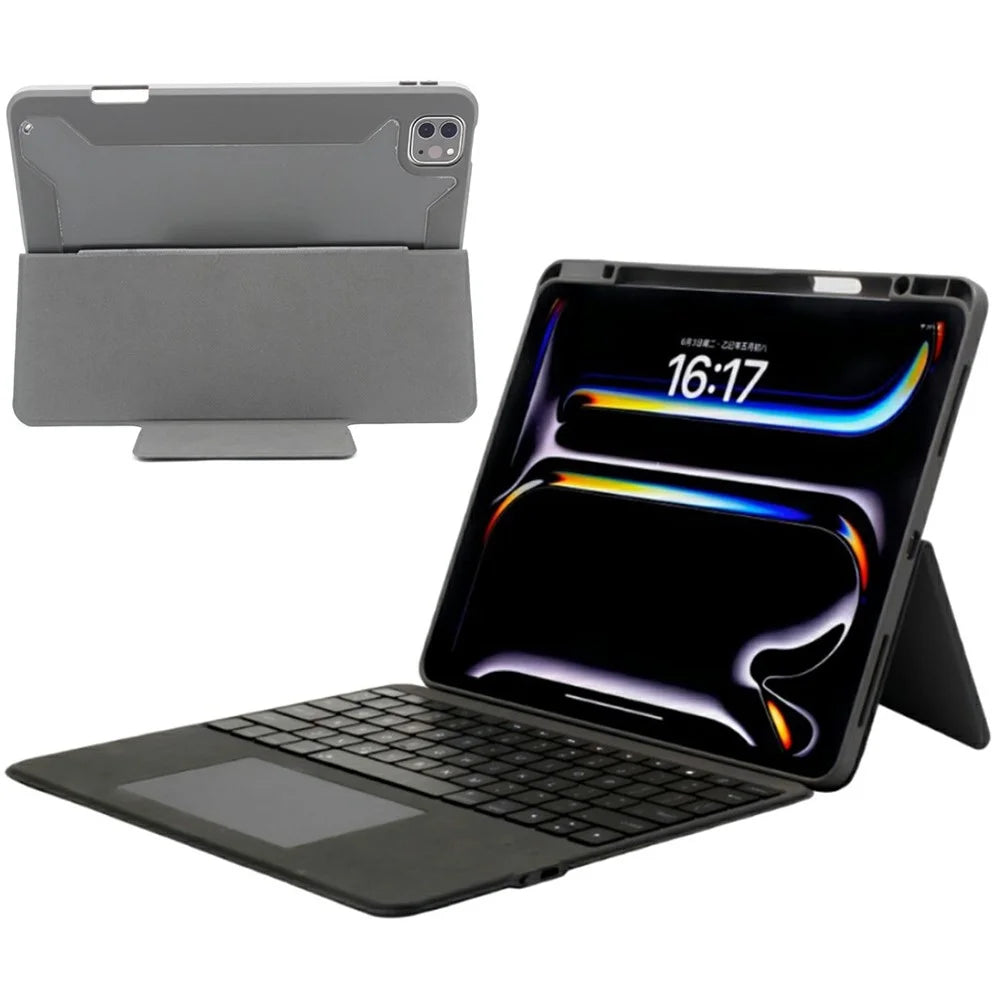 WR303 For iPad Air 11 (2024) / Pro 11 (2024) Magnetic Keyboard Case with Backlit / Touchpad, Detachable Tablet Cover - 1