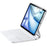 For iPad (2025) Smart Auto Wake/Sleep Magnetic Bluetooth-compatible Keyboard Stand Case with Backlit - White - 1
