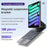 For iPad (2025) Smart Auto Wake/Sleep Magnetic Bluetooth-compatible Keyboard Stand Case with Backlit - White - 3