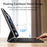For iPad (2025) Smart Auto Wake/Sleep Magnetic Bluetooth-compatible Keyboard Stand Case with Backlit - White - 4