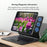 For iPad (2025) Smart Auto Wake/Sleep Magnetic Bluetooth-compatible Keyboard Stand Case with Backlit - White - 6